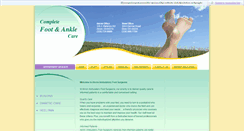 Desktop Screenshot of akronambulatoryfootsurgeons.com