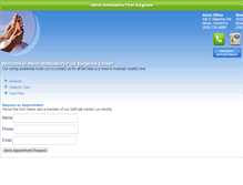 Tablet Screenshot of akronambulatoryfootsurgeons.com